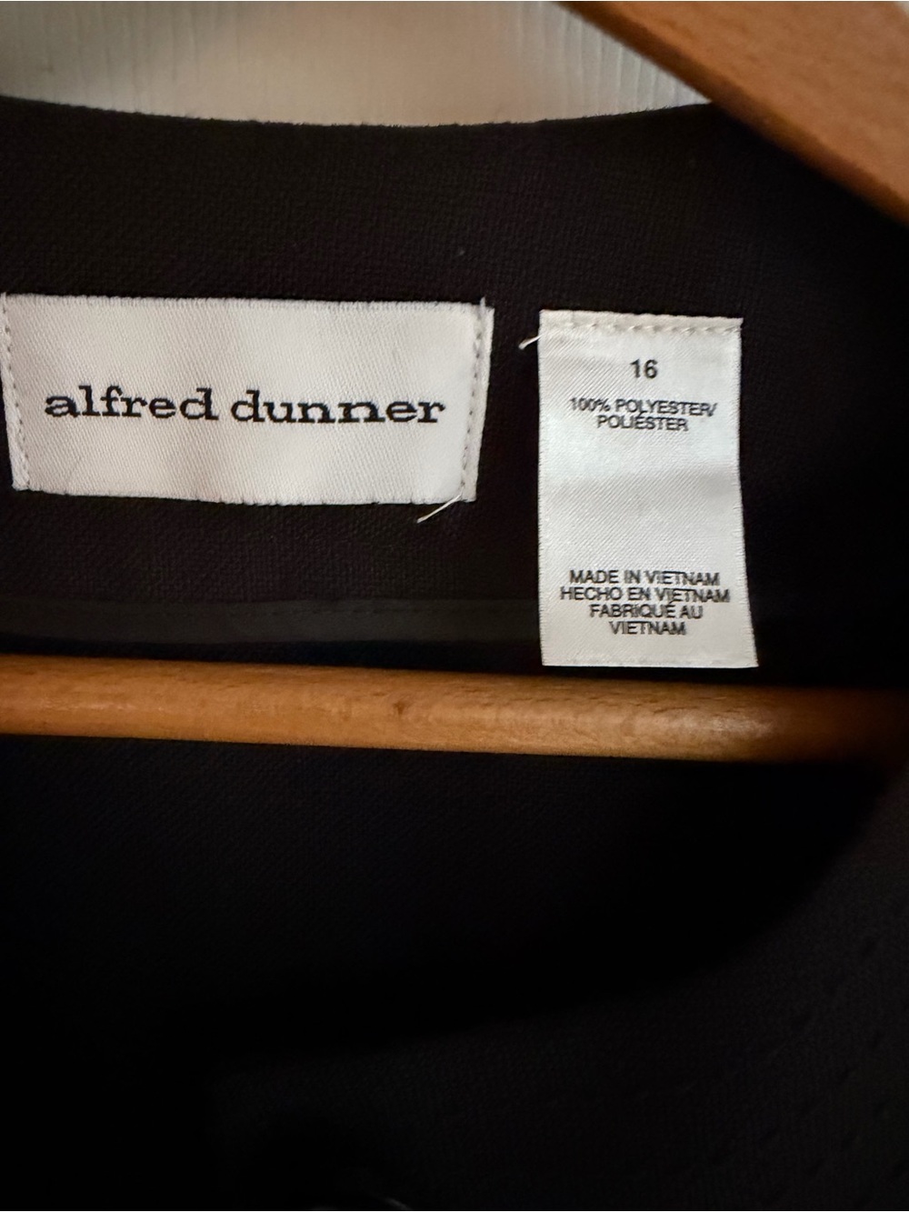 Alfred Dunner Black Cropped Collarless Button Jacket - Picture 2 of 7